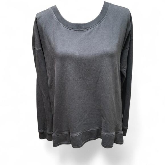 AETHER Sweatshirt Women 3 Medium Gray Crewneck Pullover Sweater Midlayer Casual - Picture 1 of 6